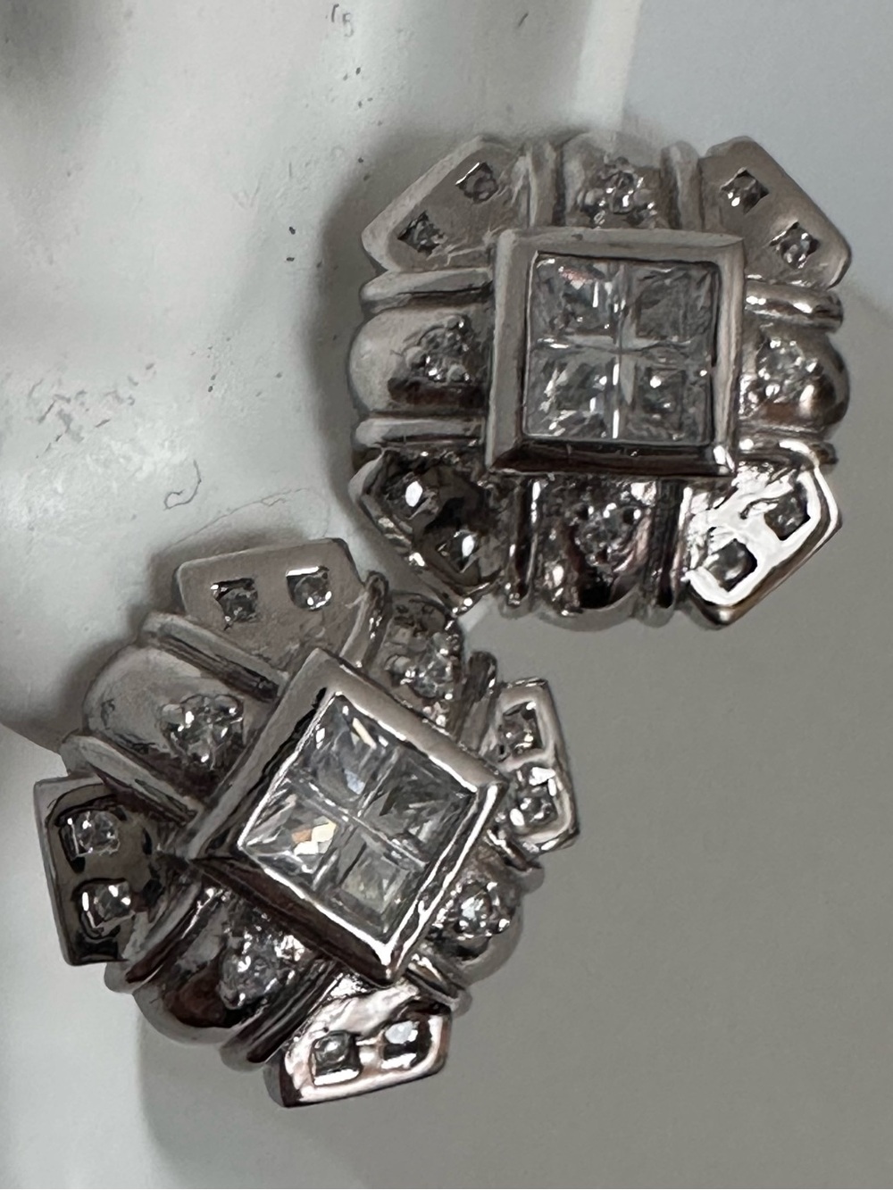 925 Chrystal Earrings